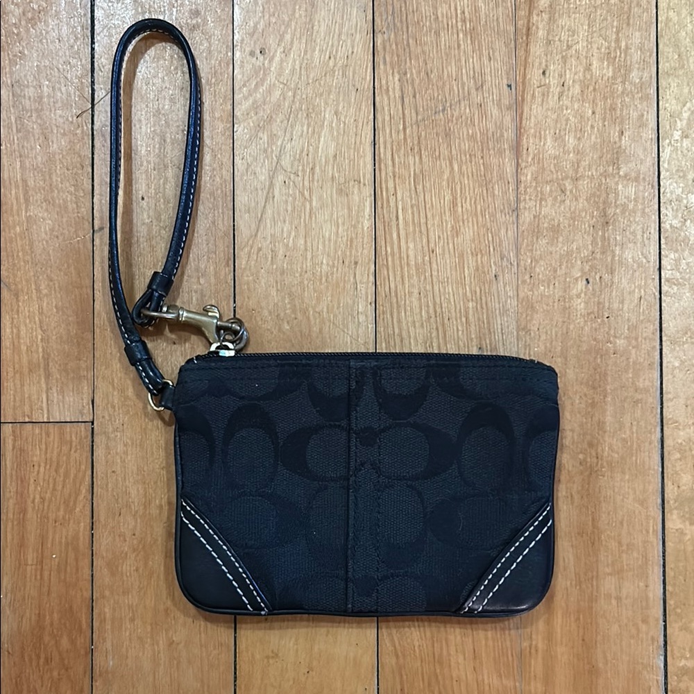 Coach Black Wristlet